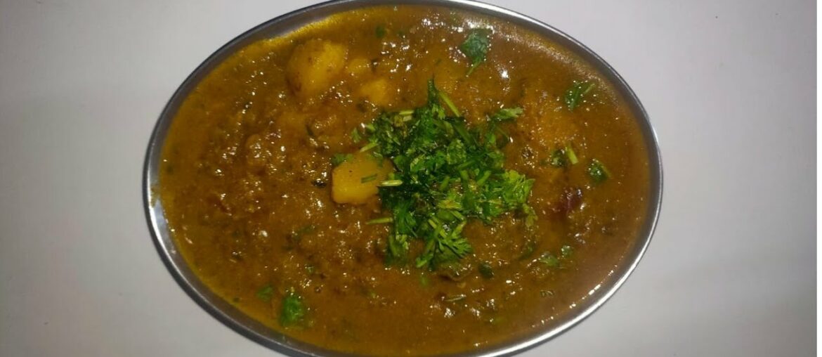 Potato - Sorrel Leaves Curry / Alu - Chukka Kura Curry