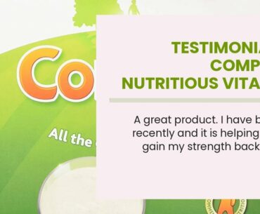 TESTIMONIALS. Complan Nutritious Vitamin Rich Drink Original Flavour 425g