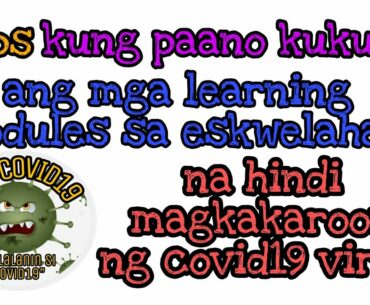 8 tips to avoid COVID19 in getting learning modules| DEPED | DOH