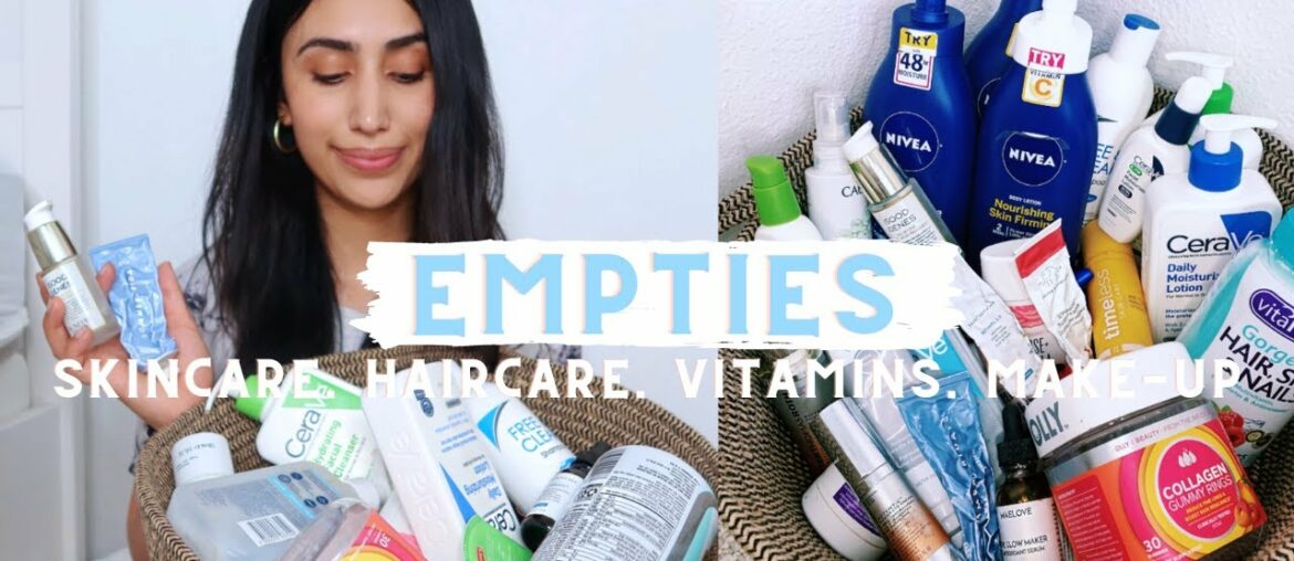 Beauty Product Empties of 2020 (Skincare, Haircare, Vitamins, Candles, and Make - Up)