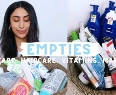 Beauty Product Empties of 2020 (Skincare, Haircare, Vitamins, Candles, and Make - Up)