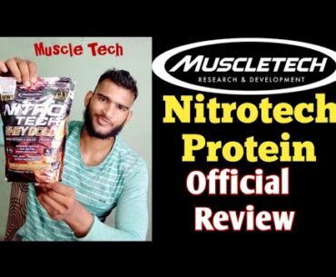 MuscleTech  Nitrotech Protein   Official Review In Hindi  / by the Lofarze Fitness