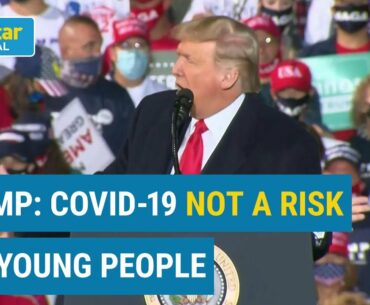 Trump falsely claims COVID 'affects virtually nobody' young