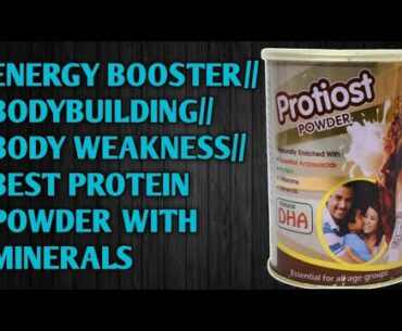 protiost protein powder with vitamin and mineral and DHA boost energy and bodybuilding week body