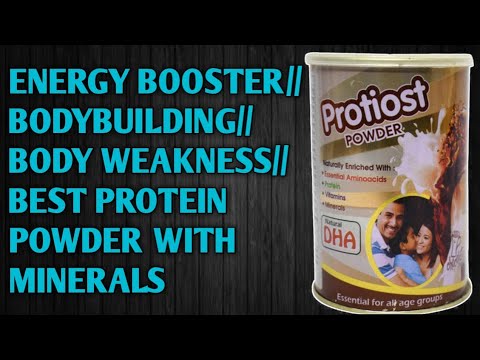 protiost protein powder with vitamin and mineral and DHA boost energy and bodybuilding week body