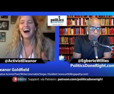 Eleanor Goldfield Activist  talks COVID 19 herd immunity after returning from Sweden