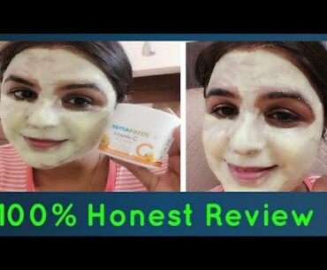 Mama Earth Vitamin C Face mask/Honest Reviewn/Truth About vit C/Does It Work?? 100% Honest Review