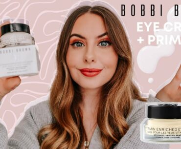 BOBBI BROWN VITAMIN ENRICHED EYE BASE REVIEW | UNDER EYE CREAM + PRIMER? | NEW FOR 2020 |