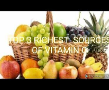 Top 3 richest sources of vitamin c