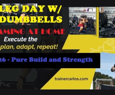 Leg Day with Dumbbells Ep. 27 | Battle Jump Rope Sweat Session