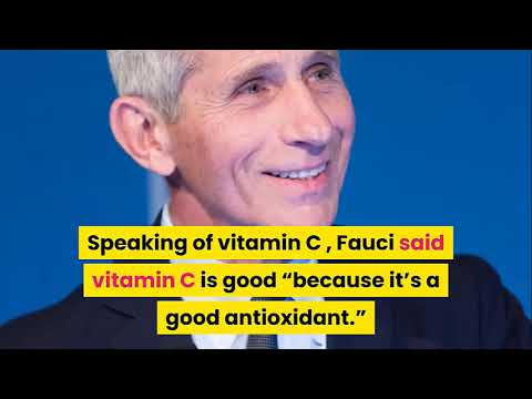 Fauci Admits To Taking Supplements