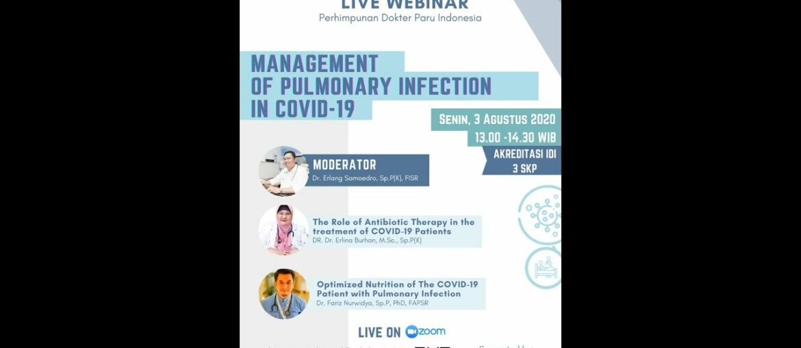 Webinar Management of Pulmonary Infection in COVID-19