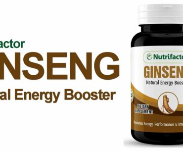 Nutrifactor GINSENG, Natural Energy Booster, Dietary Supplement,  Promotes Energy, Immune Function