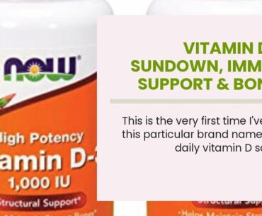 Vitamin D by Sundown, Immune Support & Bone & Teeth Health, 1000IU Vitamin D3, Gluten Free, Dai...