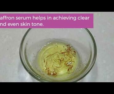 DIY Saffron Glow serum for Glowing Skin | Magical Vitamin C Glow Serum | 1 Minute Video