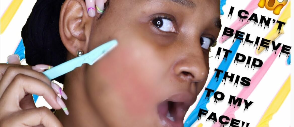 Shaving My Face At Home For Instant Clear Skin| Samantha Kay Beauty| *ODDLY SATISFYING*