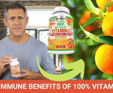 100% Natural Vitamin C for Immune System - Rose Hips, Acerola Cherry & Camu Camu Benefits