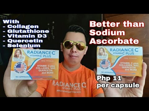 RADIANCE C VITAMIN C PLUS WITH COLLAGEN, GLUTATHIONE NAC, CALCIUM ASCORBATE, VITAMIN D3 & QUERCETIN