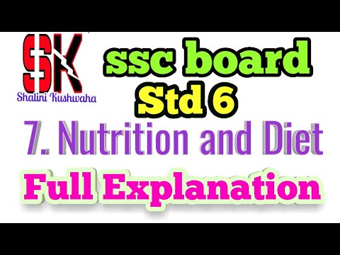 Science class 6 | chapter 7 Nutrition and Diet | full explanation |  Maharashtra state board