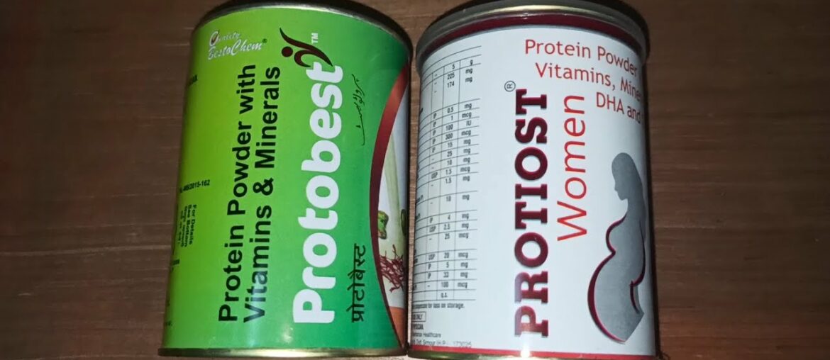 PROTIOST Vs PROTOBEST protein powder with vitamin and mineral and DHA energy boost bodybuilding