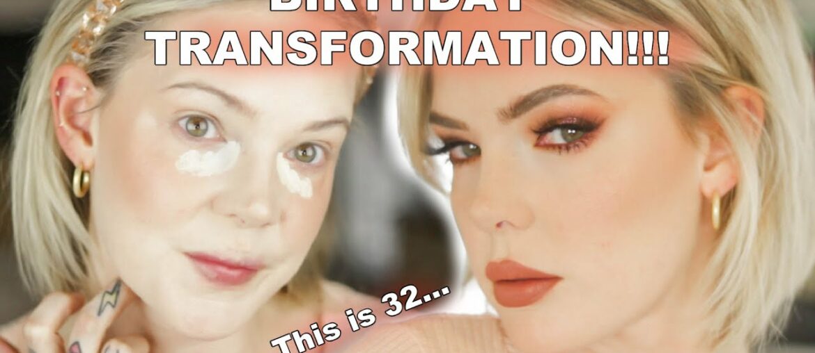 BIRTHDAY MAKEUP GLOW UP (trying new makeup, life update, and divorce chat) // Mallory1712