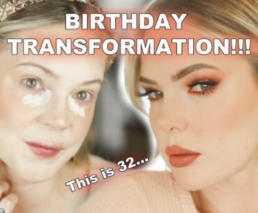 BIRTHDAY MAKEUP GLOW UP (trying new makeup, life update, and divorce chat) // Mallory1712