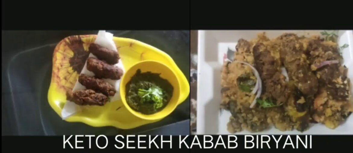 KETO SEEKH KABAB BIRYANI I (WITHOUT RICE) I KETOGENIC DIET