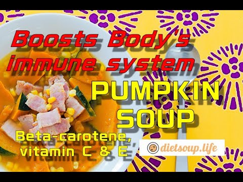 Pumpkin Soup Boosts Body's Immune System (diet, lowcarb, weightloss, healthy, keto, recipe)
