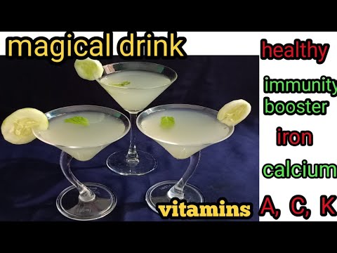 Magical health drink.Increase your immunity and health. Rich in iron calcium, vitamin A, C, K