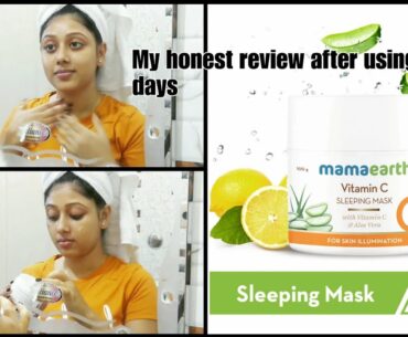 MAMAEARTH VITAMIN C SLEEPING MASK/ MY HONEST REVIEW/ WORTH BUYING?