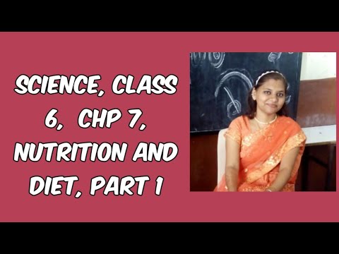 SCIENCE | CLASS 6 | CHP 7 | NUTRITION AND DIET | PART 1 |