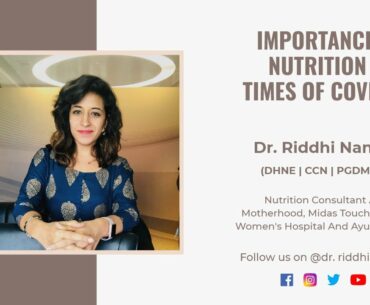 Importance of Nutrition in Times of COVID 19