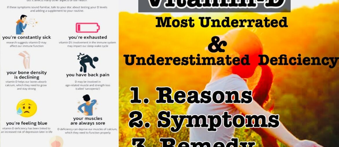 Vitamin D - Most ignored, underestimated and underrated deficiency.