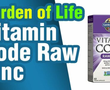 Garden of Life Vitamin Code Raw Zinc, 30mg Wh ole Food Zinc Supplement + Vitamin C, Trace M