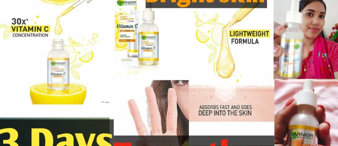 Garnier Vitamin C Serum Review & Live Test|[Prasang Lifestyle]