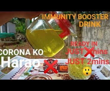 IMMUNITY BOOSTER DRINK( Home made),Natural,2 mins only, DEFEAT CORONA VIRUS)COVID-19