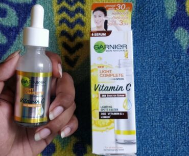 Garnier vitamin c serum genuine review- 14 days challenge