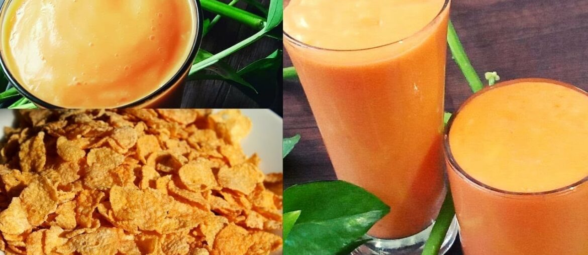 Healthy Smoothies For Weight Loss | papaya corn flakes smoothie | the serious fitness recipe | shake