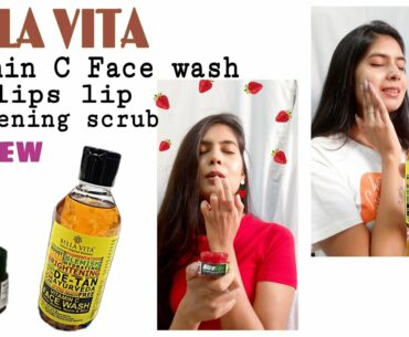 Bellavita vitamin C face wash and Nicolips lip lightening scrub balm product Review | Best in india?