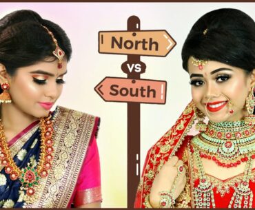 BEAUTY BATTLE - North Indian vs South Indian Makeup | Step By Step Tutorial | Anaysa
