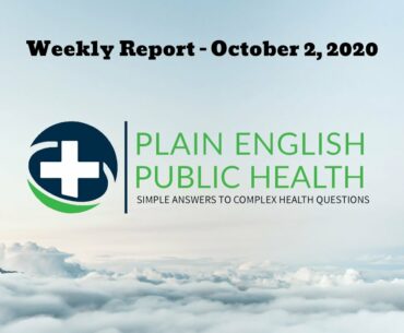 Plain English Public Health Weekly Report - October 2, 2020