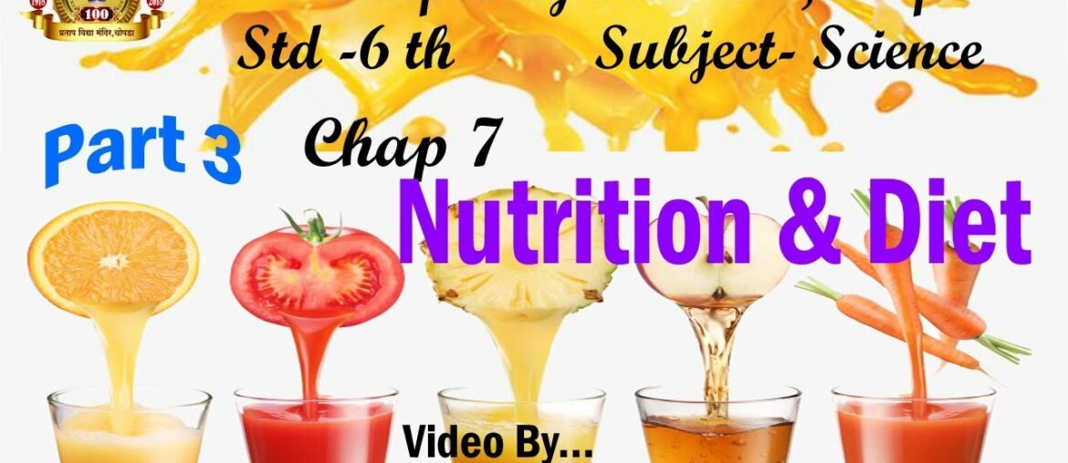 Std 6th Chap 7 Nutrition & diet #Part3# Video by Sudarshan Mahajan