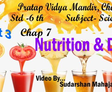 Std 6th Chap 7 Nutrition & diet #Part3# Video by Sudarshan Mahajan