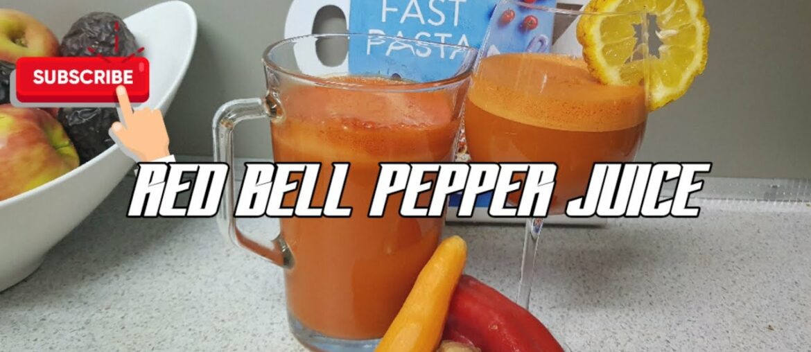 How to Make Red Bell Pepper with Carrot and Ginger Juice