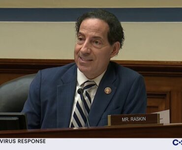 Raskin Questions HHS Sec. Azar About White House's Proposed "Herd Immunity" Strategy for COVID-19