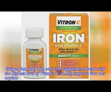 Review: Vitron-c High Potency Iron Supplement With Vitamin c|60 Count