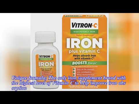 Review: Vitron-c High Potency Iron Supplement With Vitamin c|60 Count