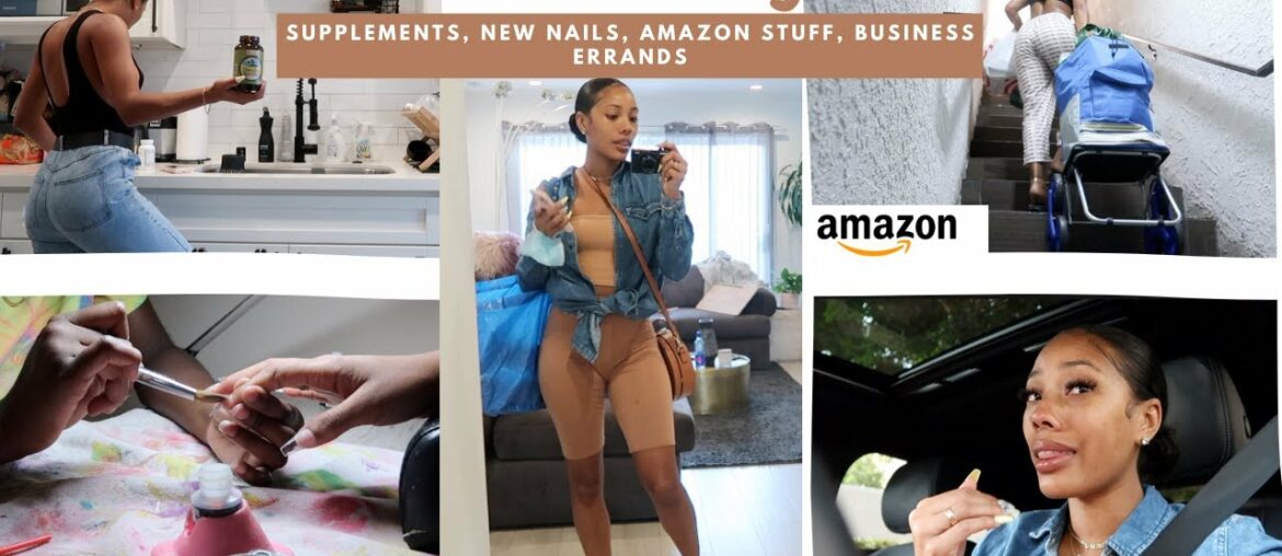 Week in My Life| Supplements, New Nails, Amazon Stuff, Business Errands | Life of Bry