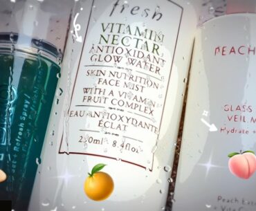 NEW! Milk Makeup Hydro Grip Spray vs Fresh Beauty Vitamin Nectar vs Peach & Lily Glass Skin Veil