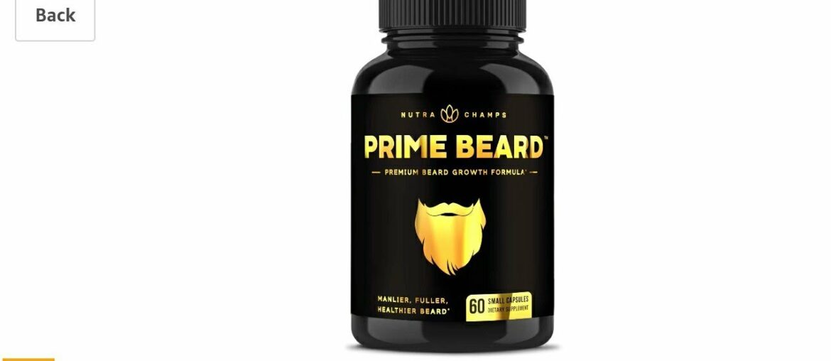 Beard Growth Vitamins Supplement for Men - Grow Thicker & Longer Facial Hair with Biotin, Collagen,